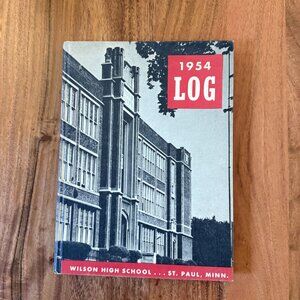 1954 Wilson High School Yearbook St. Paul MN Minnesota - The Log  1950s Ephemera